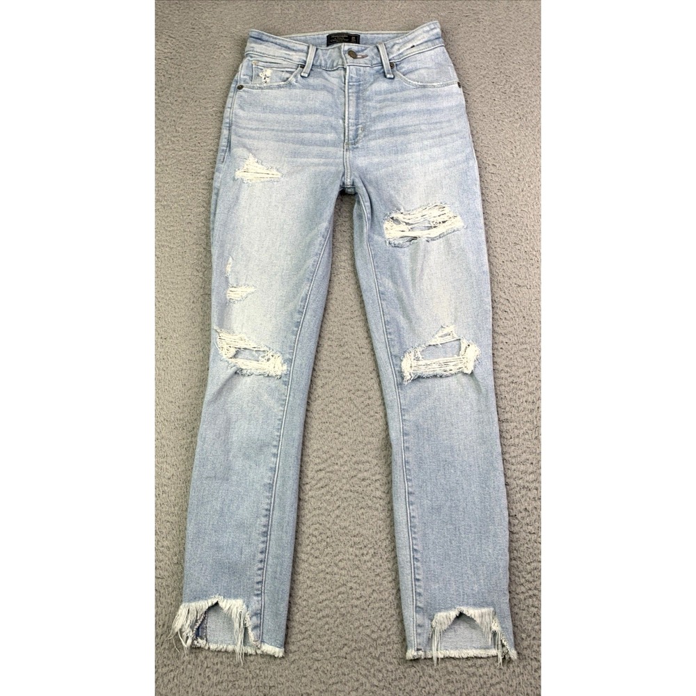 Abercrombie & Fitch Jeans Womens Size 24 Simon High Rise Ankle Distressed